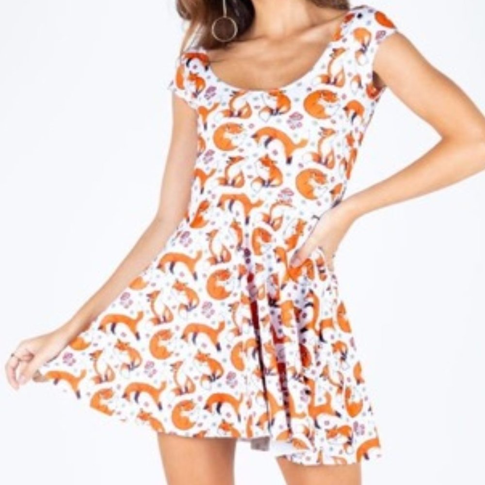 BLACKMILK FOR FOX SAKE CAP SLEEVE SKATER DRESS - LIMITED